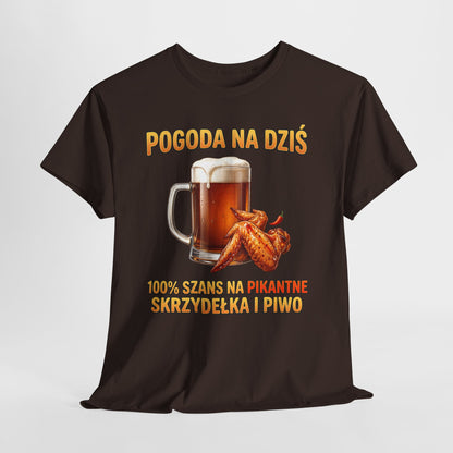 Pogoda na dziś - skrzydełka i piwko