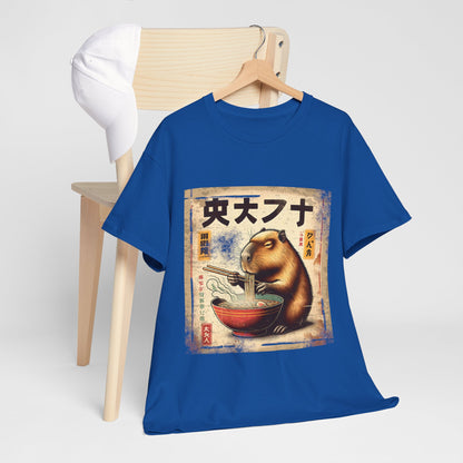 Kapibara i ramen - anime retro vintage