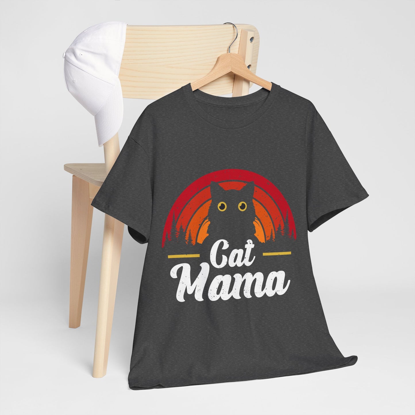 Kocia Mama - retro zachód słońca i koci vibe