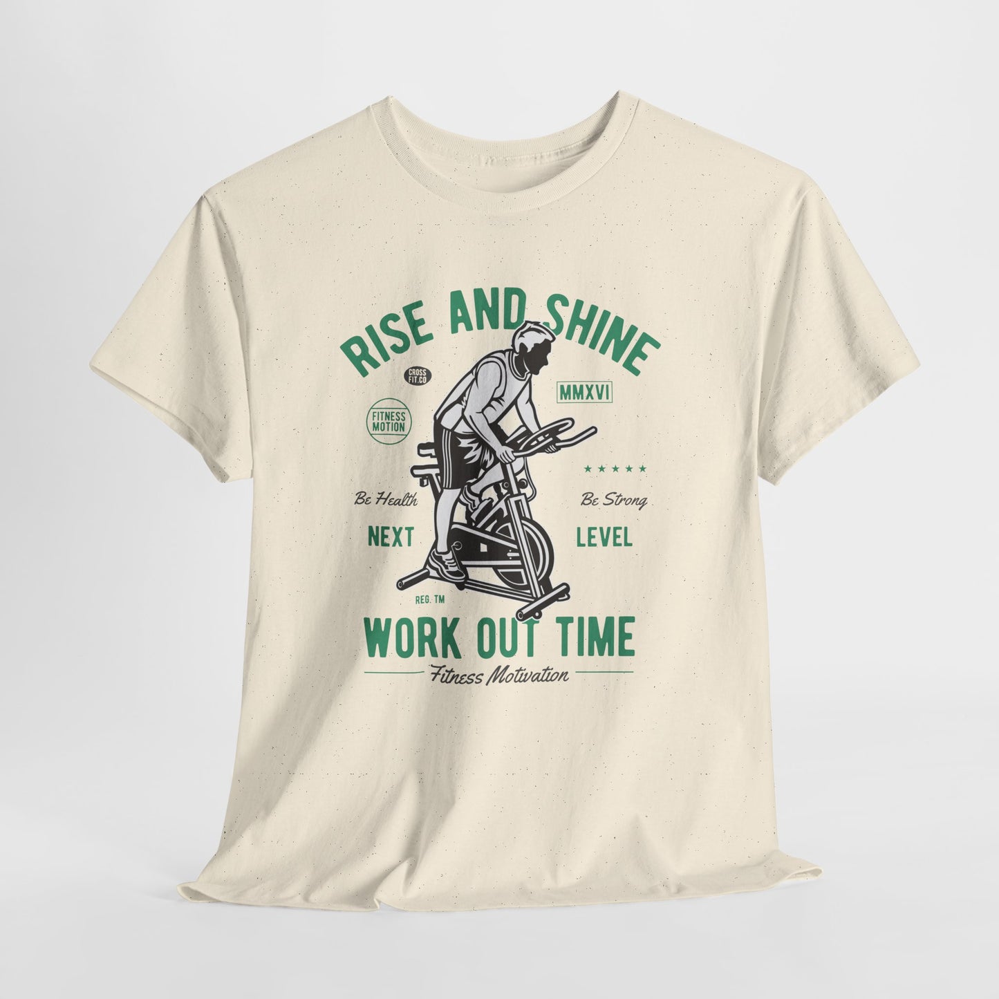 Rise and Shine - Work Out Time - koszulka motywacyjna