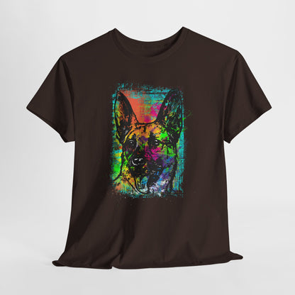 Neon Dog Pop Art - kolorowy owczarek niemiecki