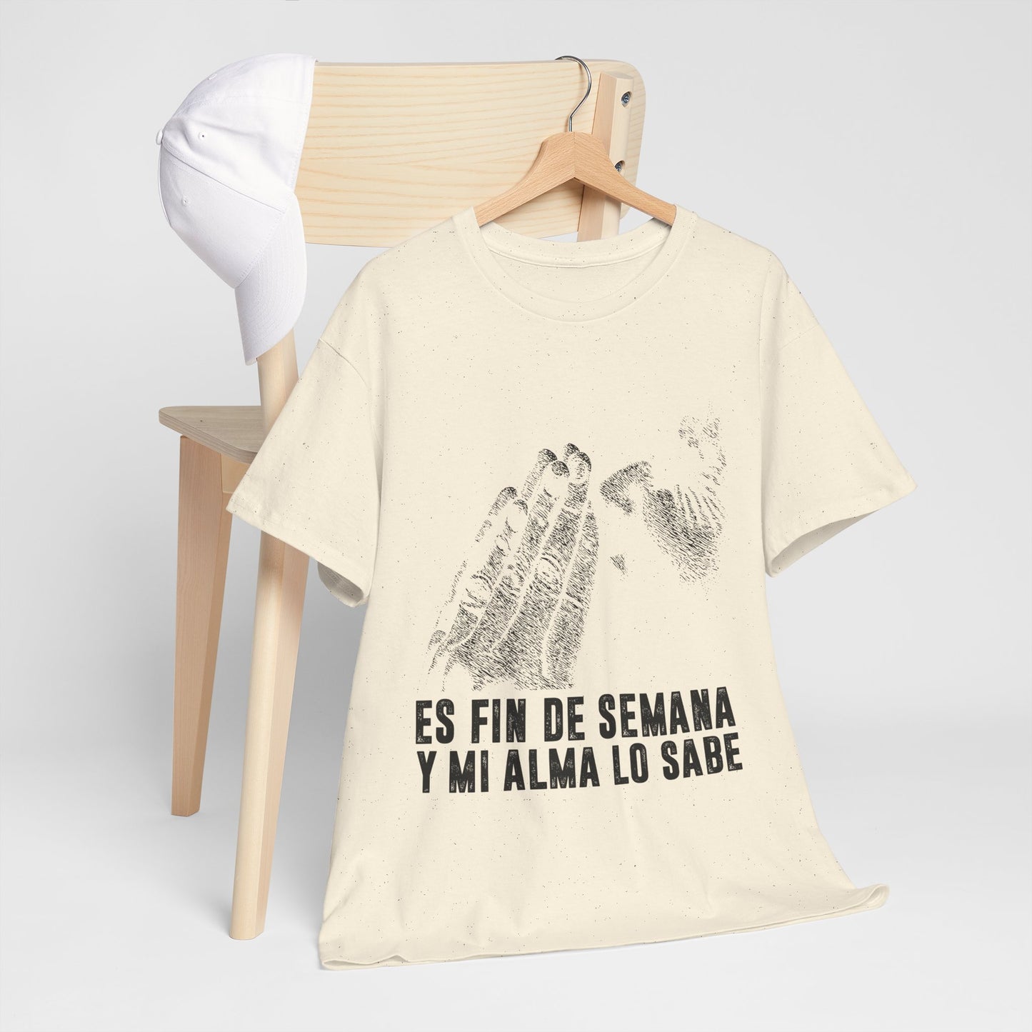 Jest weekend i moja dusza to wie - hiszpański napis "Es fin de semana y mi alma lo sabe"