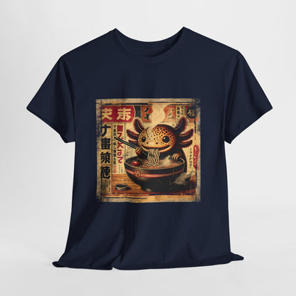 Japoński aksolotl i ramen - anime retro vintage