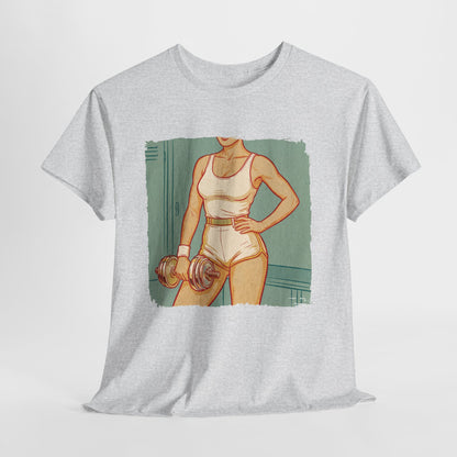 Sport Is Sexy: Siłownia - retro fitness z hantlem