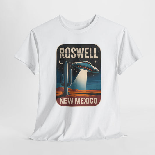 Roswell New Mexico - retro spodek nad pustynią