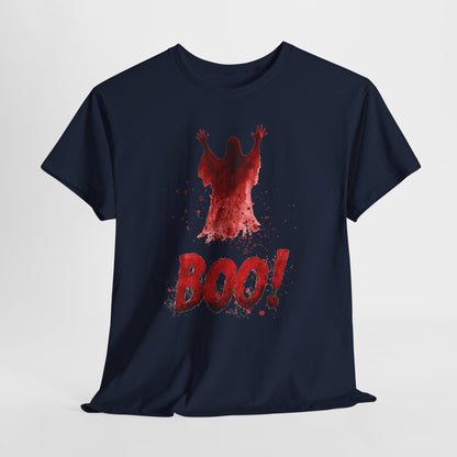 Boo! - czerwony duch na halloweenowy klimat