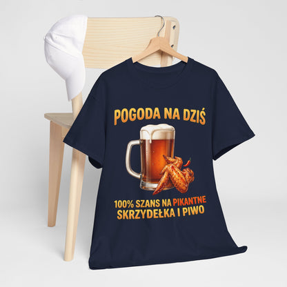 Pogoda na dziś - skrzydełka i piwko