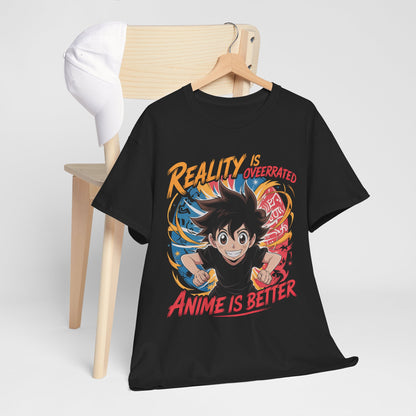 Reality is Overrated - Anime Is Better - koszulka dla fanów Anime