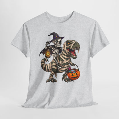 Dino-Mumia na Halloween - kościotrup rusza po cukierki
