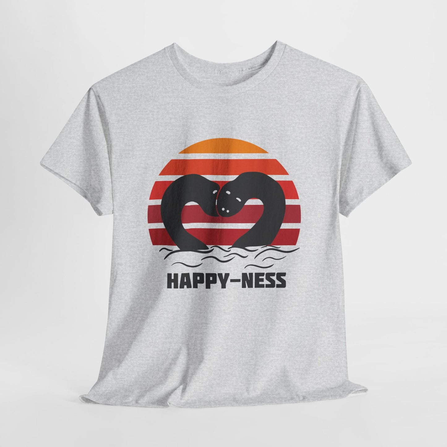 Koszulka HAPPY-NESS – Nessie z Loch Ness w serduszku retro