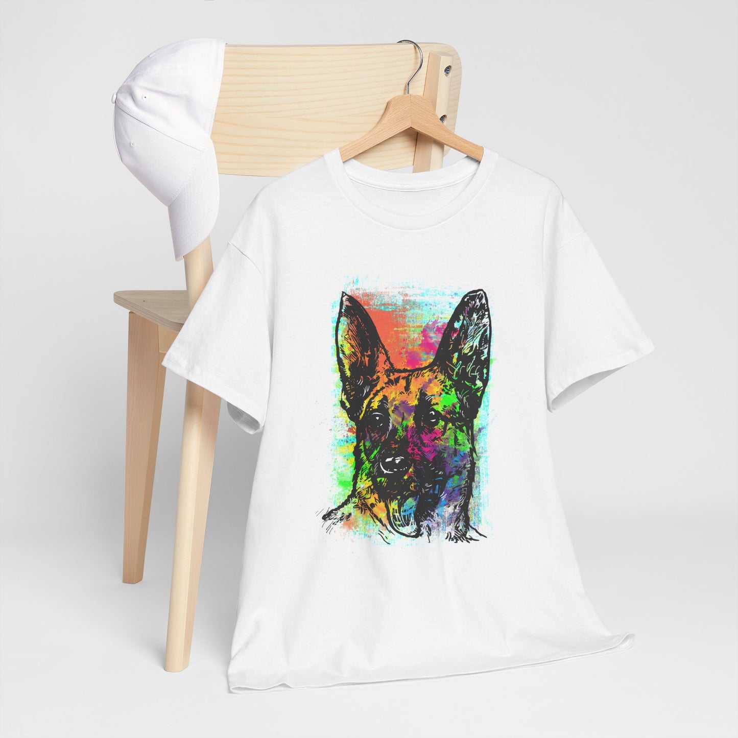 Neon Dog Pop Art - kolorowy owczarek niemiecki