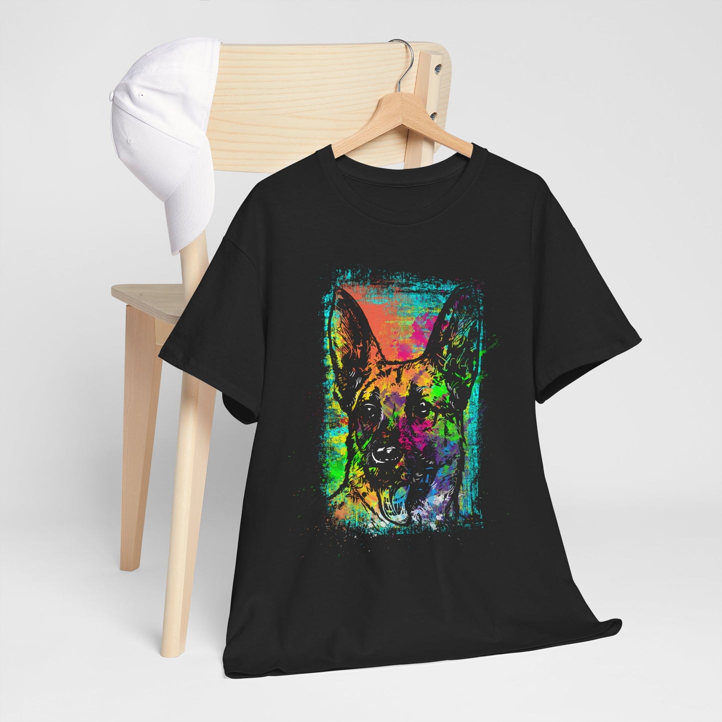Neon Dog Pop Art - kolorowy owczarek niemiecki