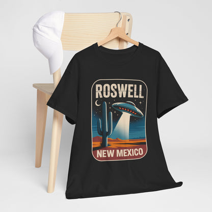 Roswell New Mexico - retro spodek nad pustynią