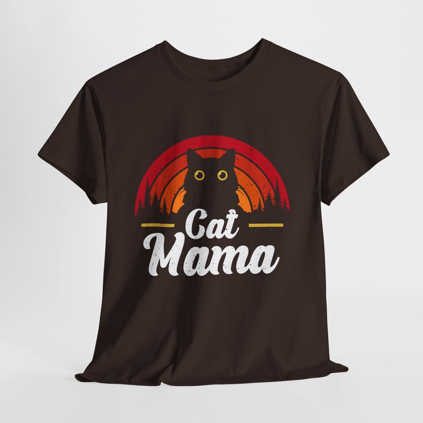 Kocia Mama - retro zachód słońca i koci vibe