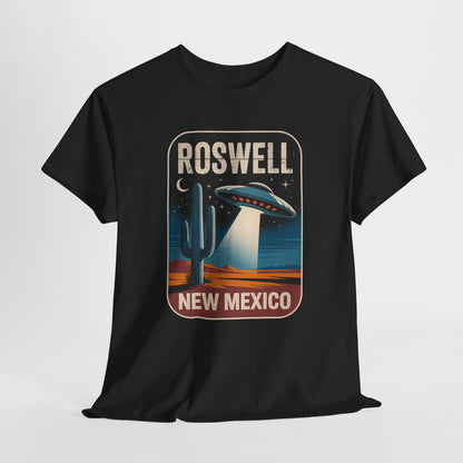 Roswell New Mexico - retro spodek nad pustynią