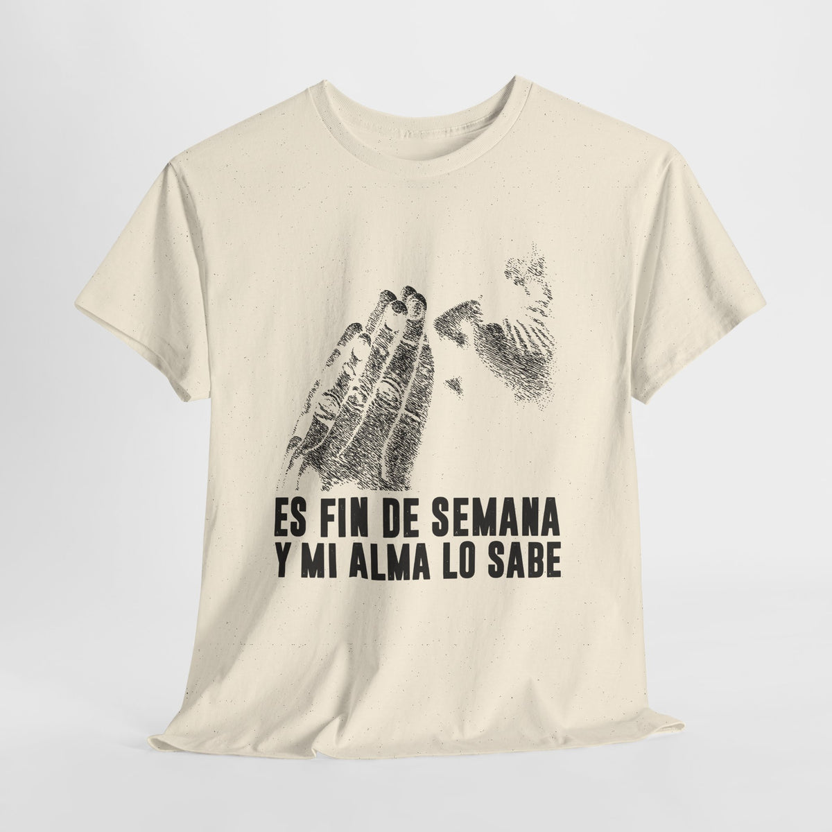 Jest weekend i moja dusza to wie - hiszpański napis "Es fin de semana y mi alma lo sabe"