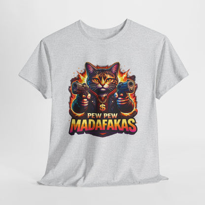 Pew Pew Madafakas - neonowy kot