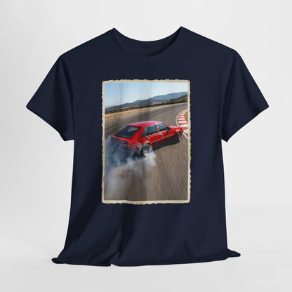 Polonez Drift - czerwony klasyk w dymie