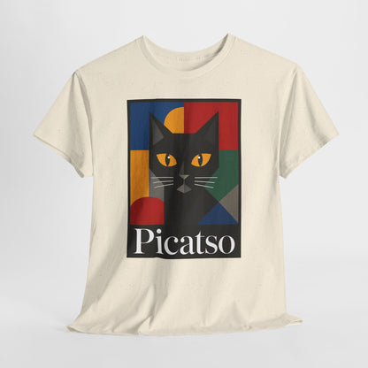 Picatso - koszulka z kotem w artystycznym stylu