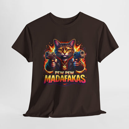Pew Pew Madafakas - neonowy kot