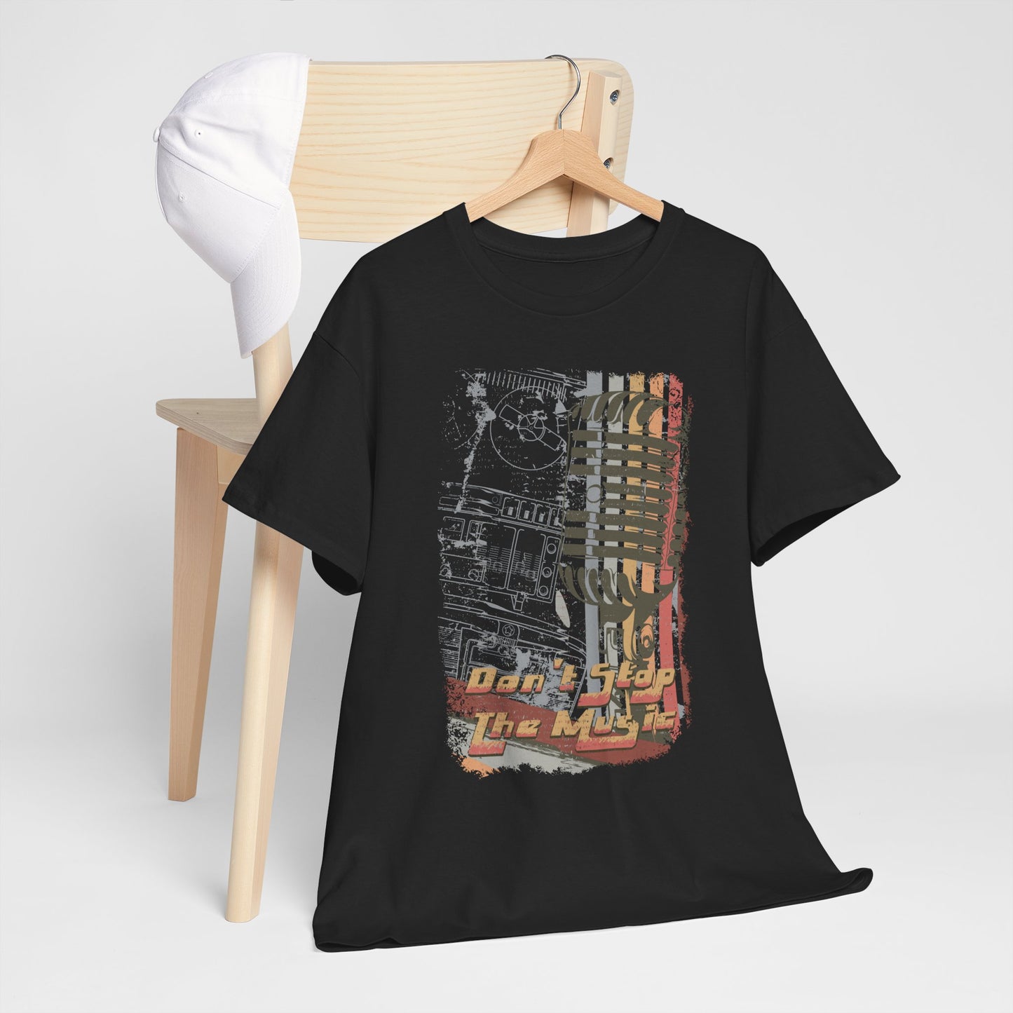 Koszulka retro vintage "Don't stop the music"