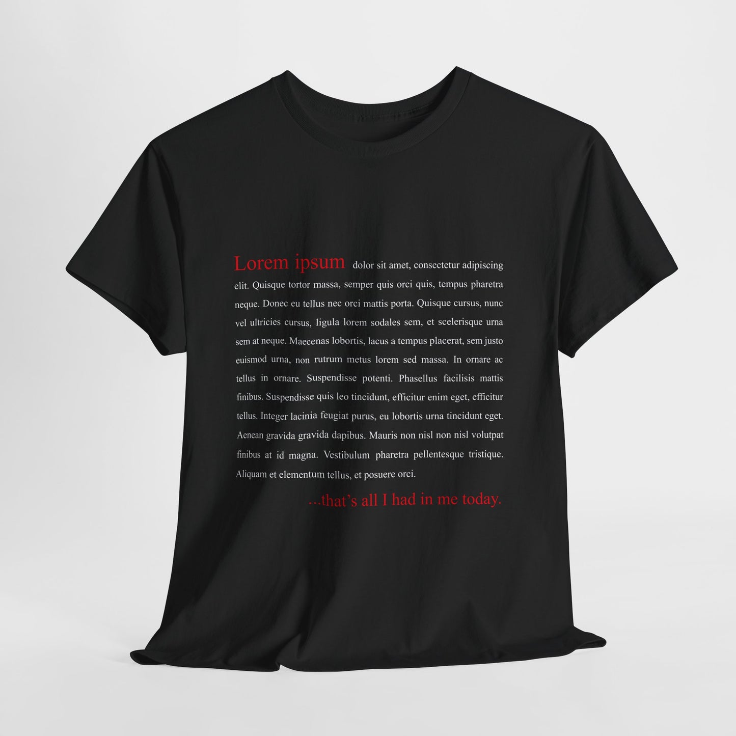 Lorem Ipsum... that's all I had in me today