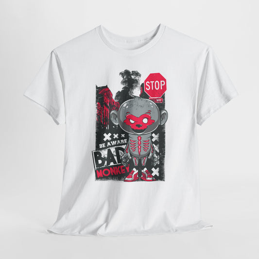 Be Aware Bad Monkey - miejskie ostrzeżenie z pazurem