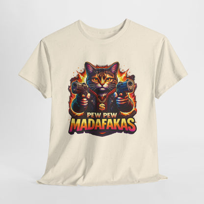 Pew Pew Madafakas - neonowy kot
