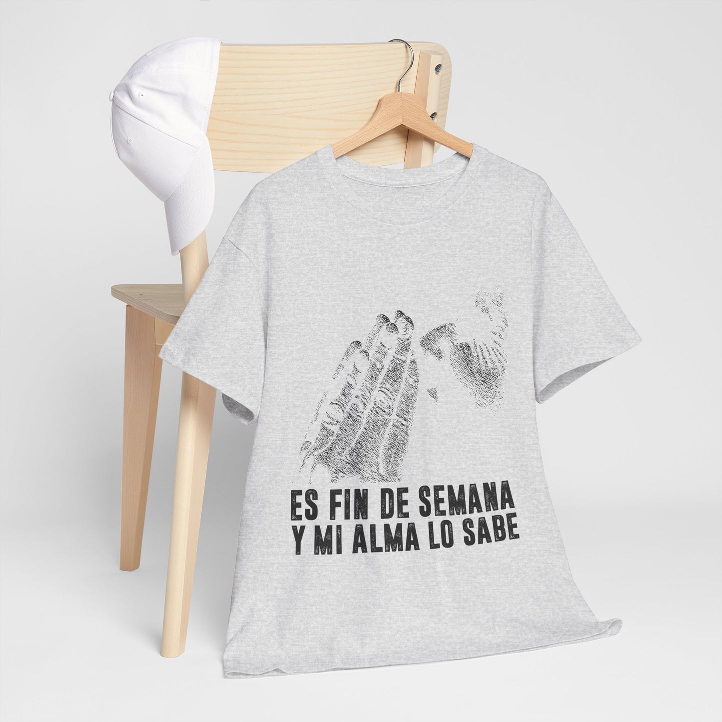 Jest weekend i moja dusza to wie - hiszpański napis "Es fin de semana y mi alma lo sabe"