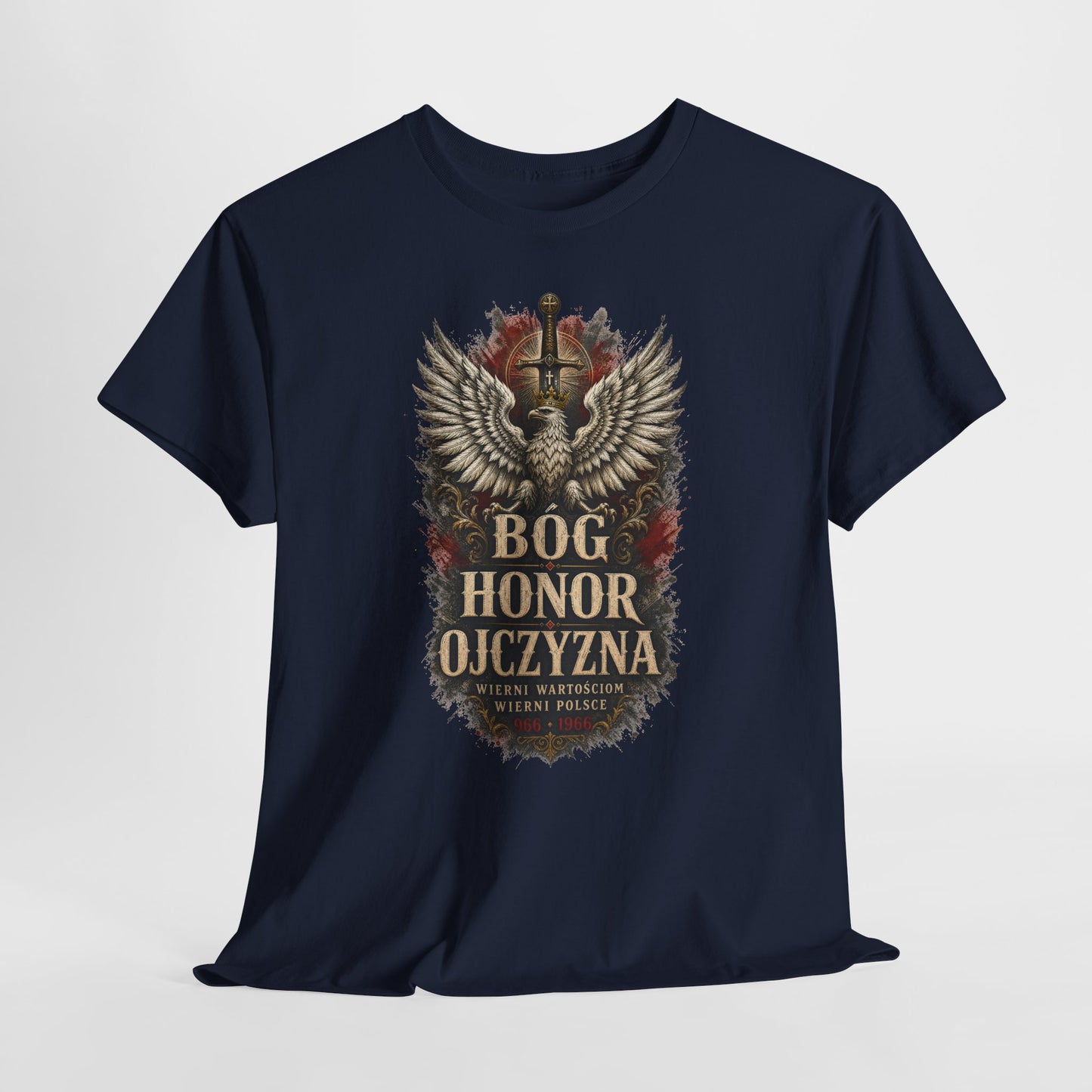 Bóg Honor Ojczyzna - koszulka patriotyczna z orłem