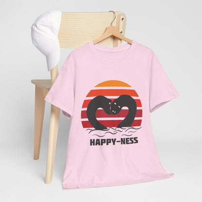 Koszulka HAPPY-NESS – Nessie z Loch Ness w serduszku retro