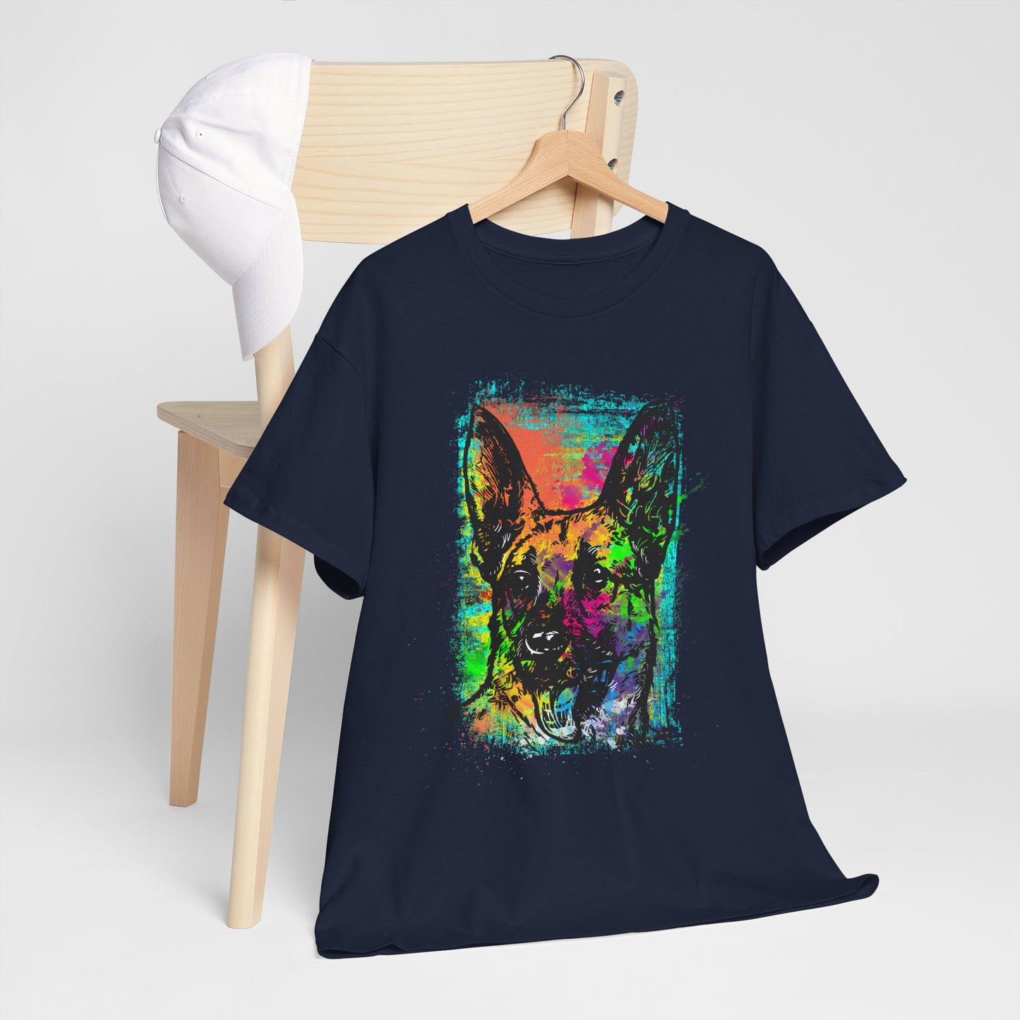 Neon Dog Pop Art - kolorowy owczarek niemiecki
