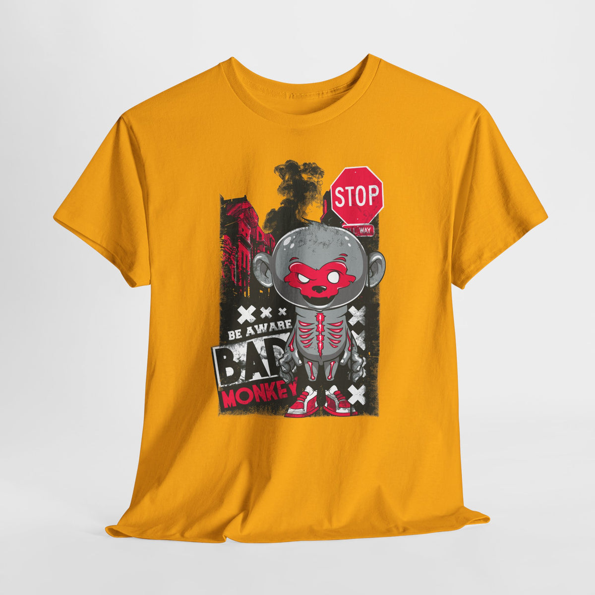 Be Aware Bad Monkey - miejskie ostrzeżenie z pazurem