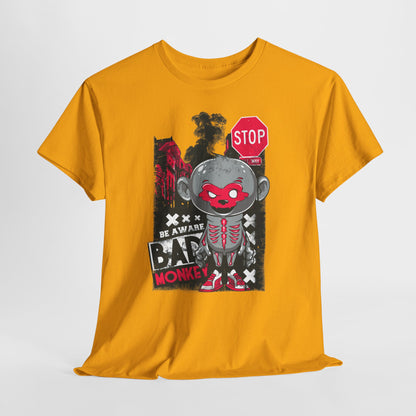 Be Aware Bad Monkey - miejskie ostrzeżenie z pazurem