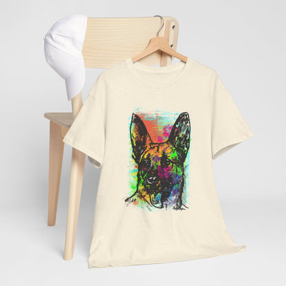 Neon Dog Pop Art - kolorowy owczarek niemiecki