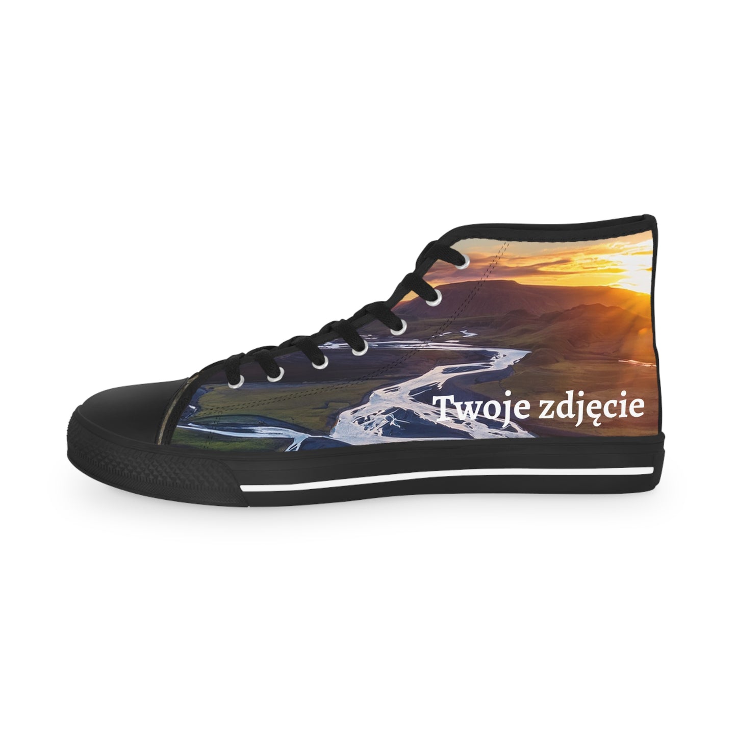 Męskie high-top sneakers - personalizowane