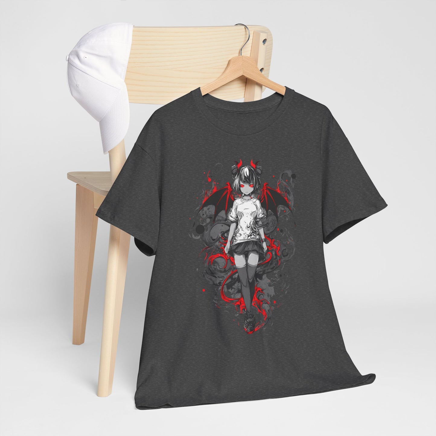Demon Girl - koszulka anime z czerwonymi skrzydłami