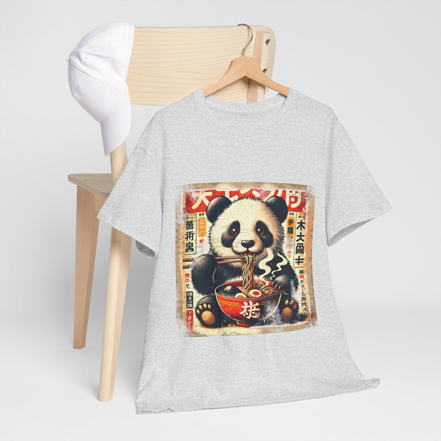 Panda i ramen - Anime retro vintage
