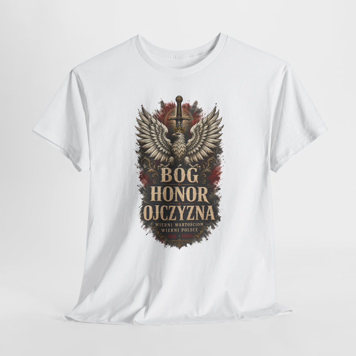 Bóg Honor Ojczyzna - koszulka patriotyczna z orłem
