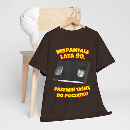 Przewiń taśmę do początku - kaseta VHS - wspaniałe lata 90.