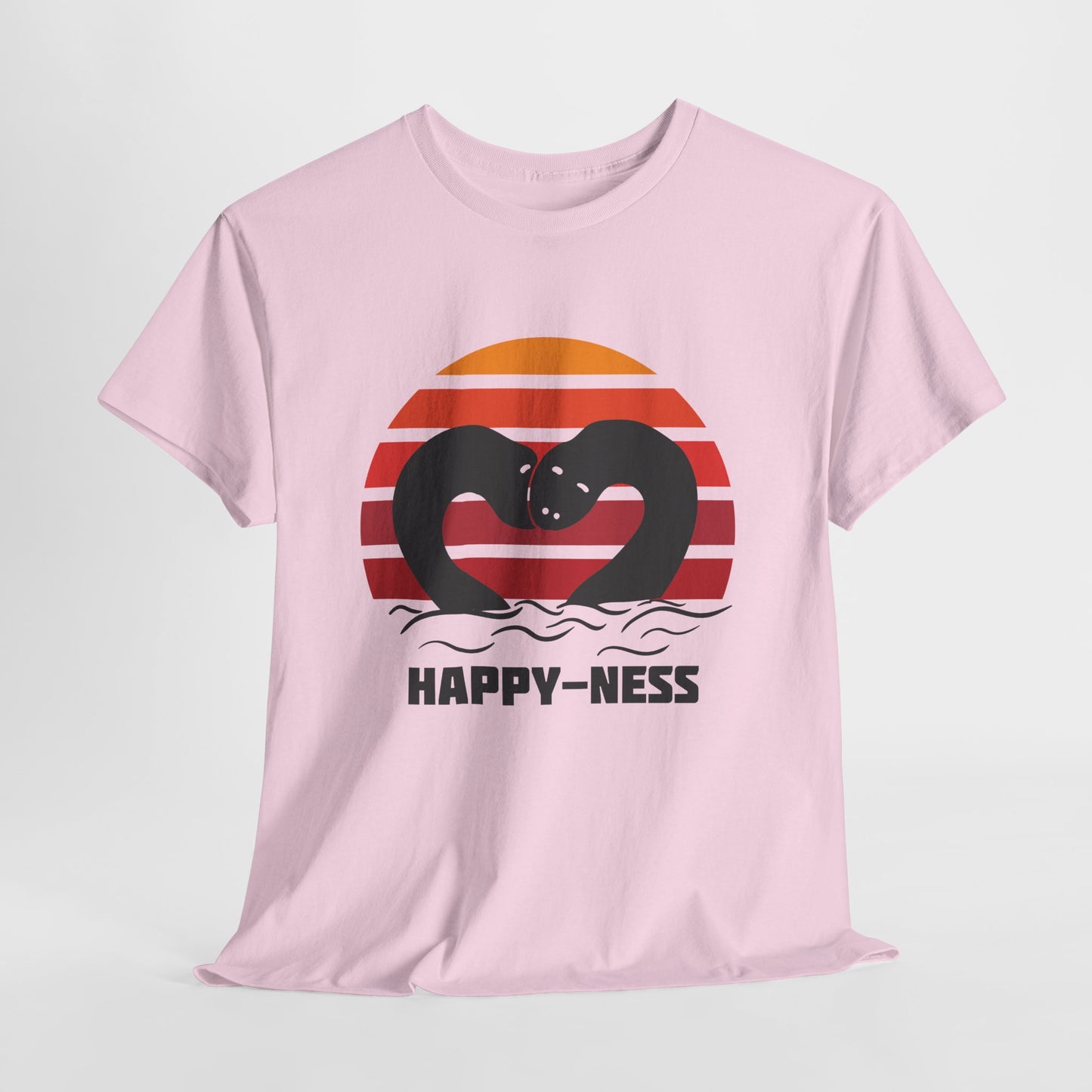 Koszulka HAPPY-NESS – Nessie z Loch Ness w serduszku retro