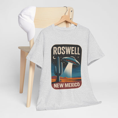 Roswell New Mexico - retro spodek nad pustynią