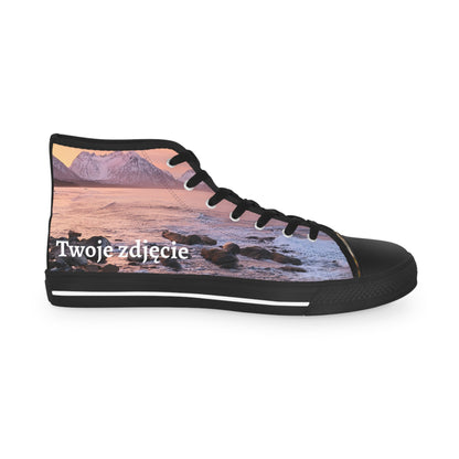 Męskie high-top sneakers - personalizowane