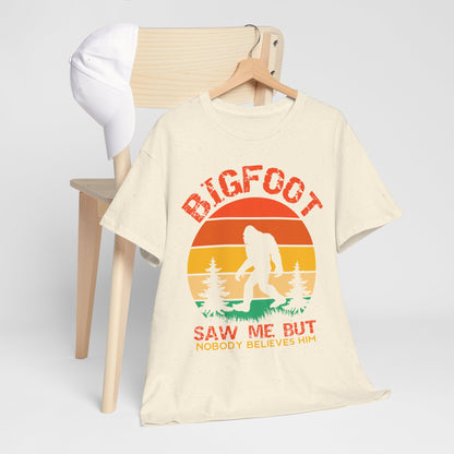 Bigfoot „Saw me but nobody belives him” – retro humor z lasu