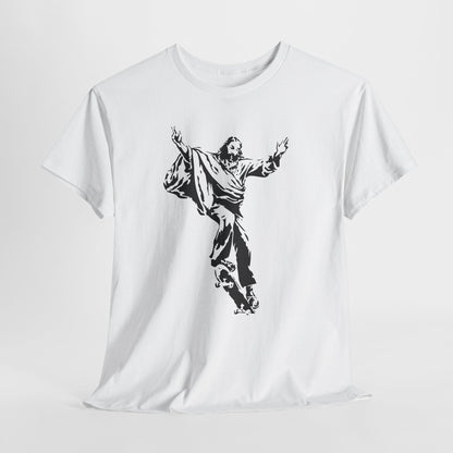 Jezus na deskorolce - streetwearowy nadruk