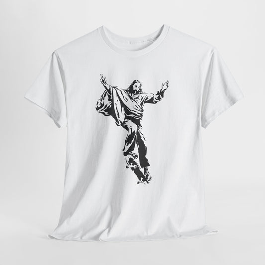 Jezus na deskorolce - streetwearowy nadruk