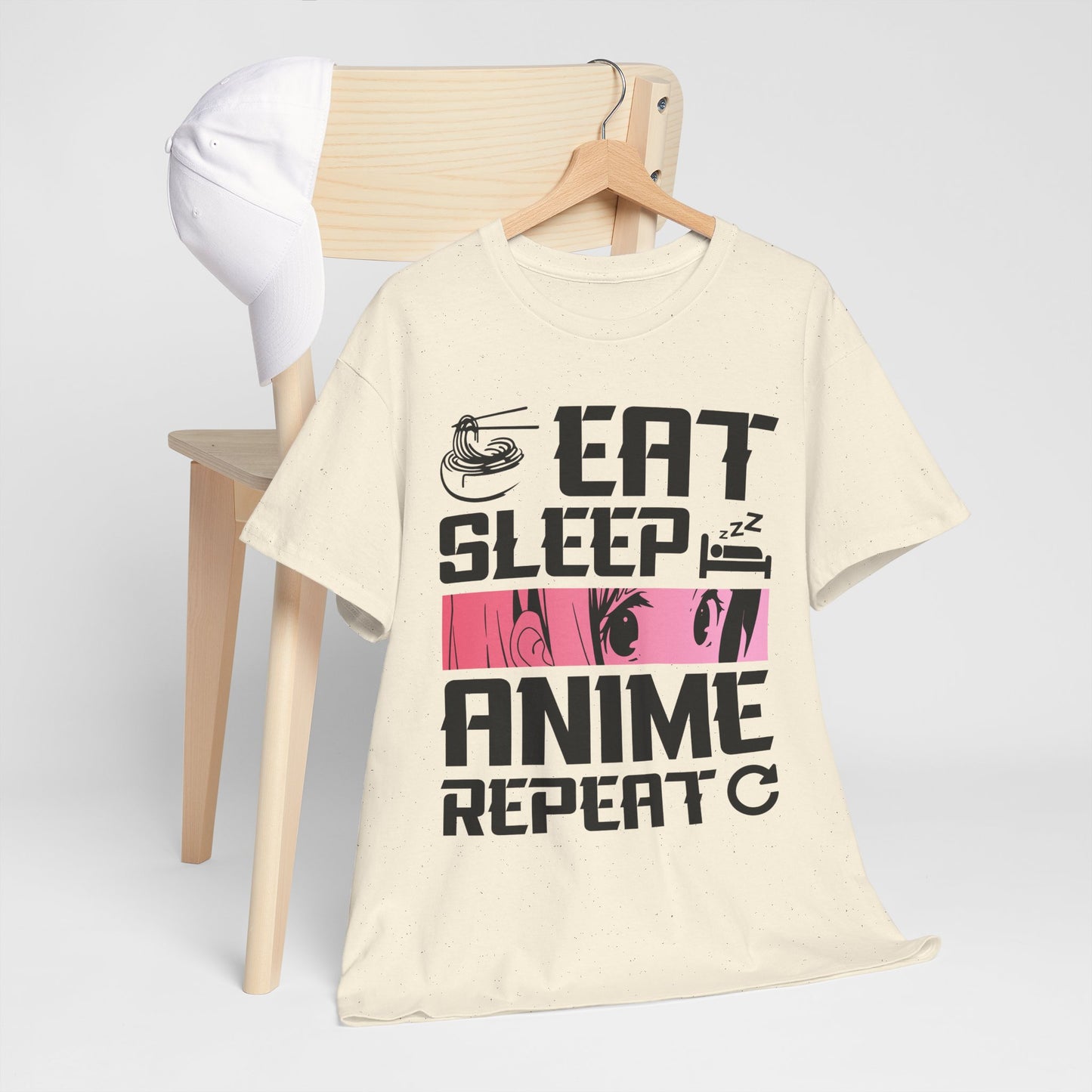 Eat Sleep Anime Repeat - idealny dzień - ramen i anime vibe