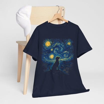 Pies pod Gwiaździstym Niebem Van Gogha - artystyczny nadruk
