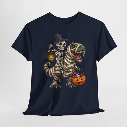 Dino-Mumia na Halloween - kościotrup rusza po cukierki