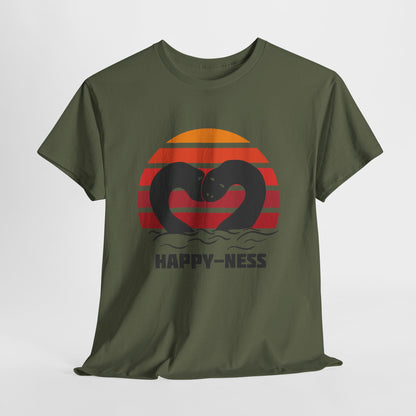 Koszulka HAPPY-NESS – Nessie z Loch Ness w serduszku retro